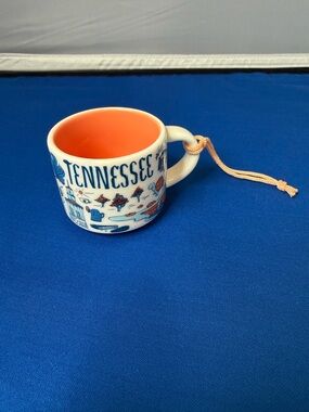 Starbucks Tennessee Ceramic Mug with Orange Interior